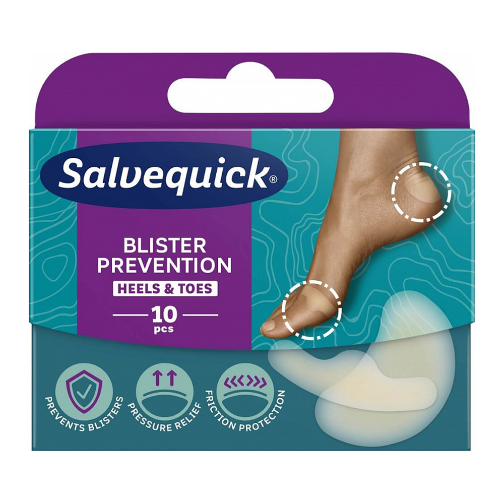 Salvequick Prevention, obliži za žulje - mix (10 obližev)