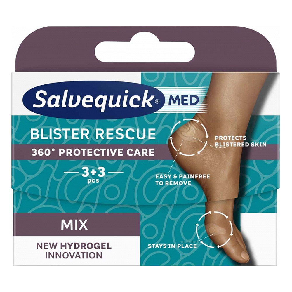 Salvequick Med Rescue, obliži za žulje (2 x 3 obliži)