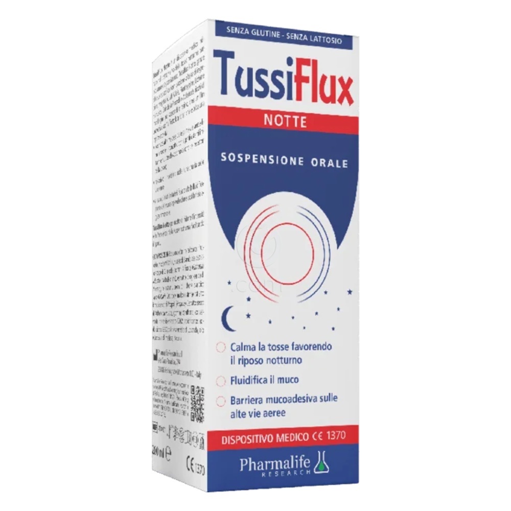 Tussiflux, peroralna suspenzija za nočni kašelj (200 ml)