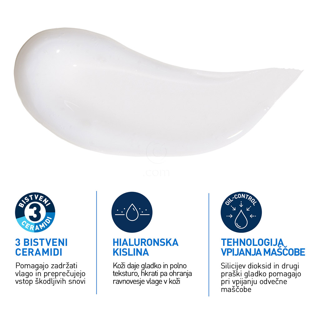 CeraVe, vlažilna gel krema za mastno kožo (52 ml)