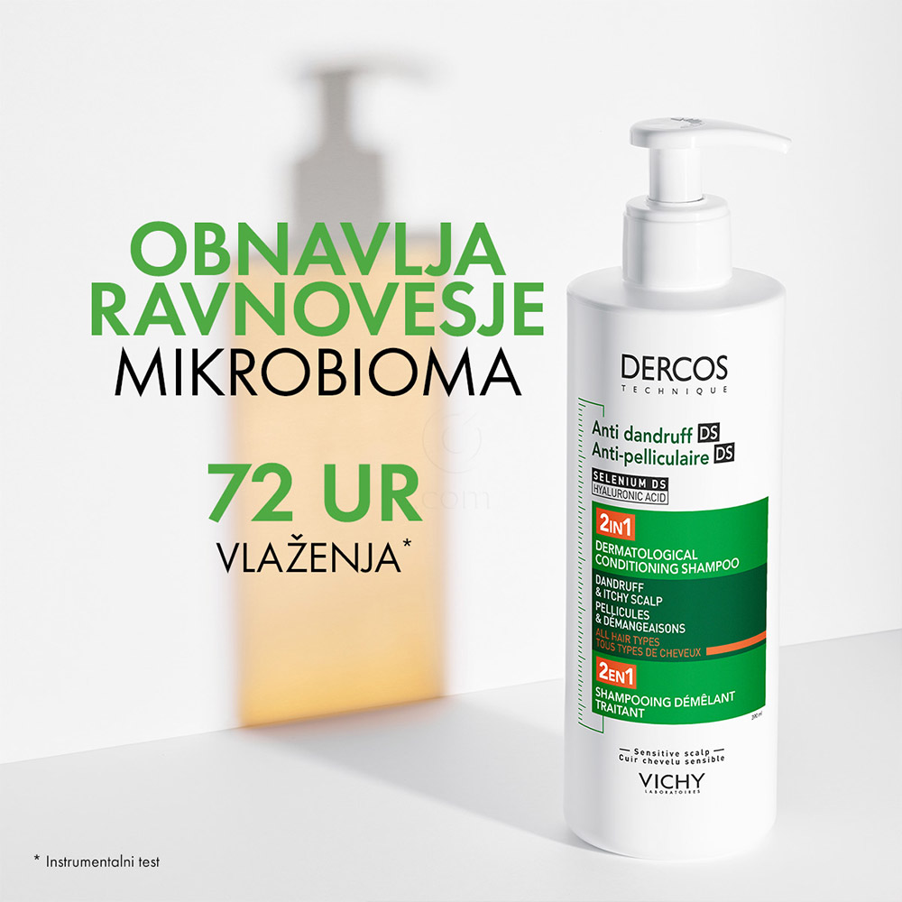 Vichy Dercos DS 2v1, dermokozmetični šampon in balzam proti prhljaju (200 ml)