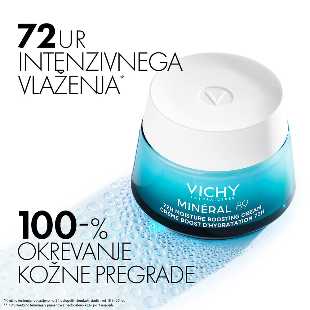 Vichy Mineral 89, krema za 72-urno intenzivno vlaženje za vse tipe kože (50 ml)