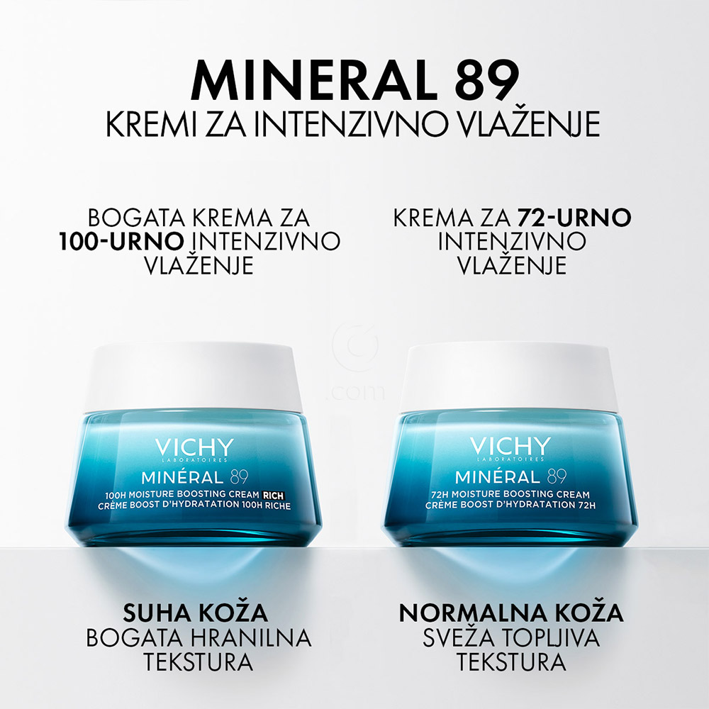 Vichy Mineral 89, krema za 72-urno intenzivno vlaženje za vse tipe kože (50 ml)