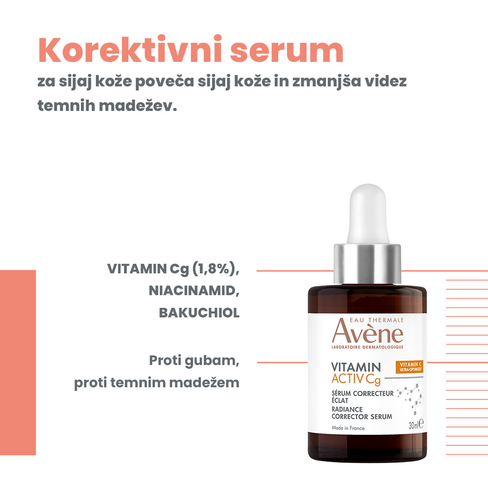 Avene Vitamin Activ Cg, korektivni serum za sijaj kože (30 ml)