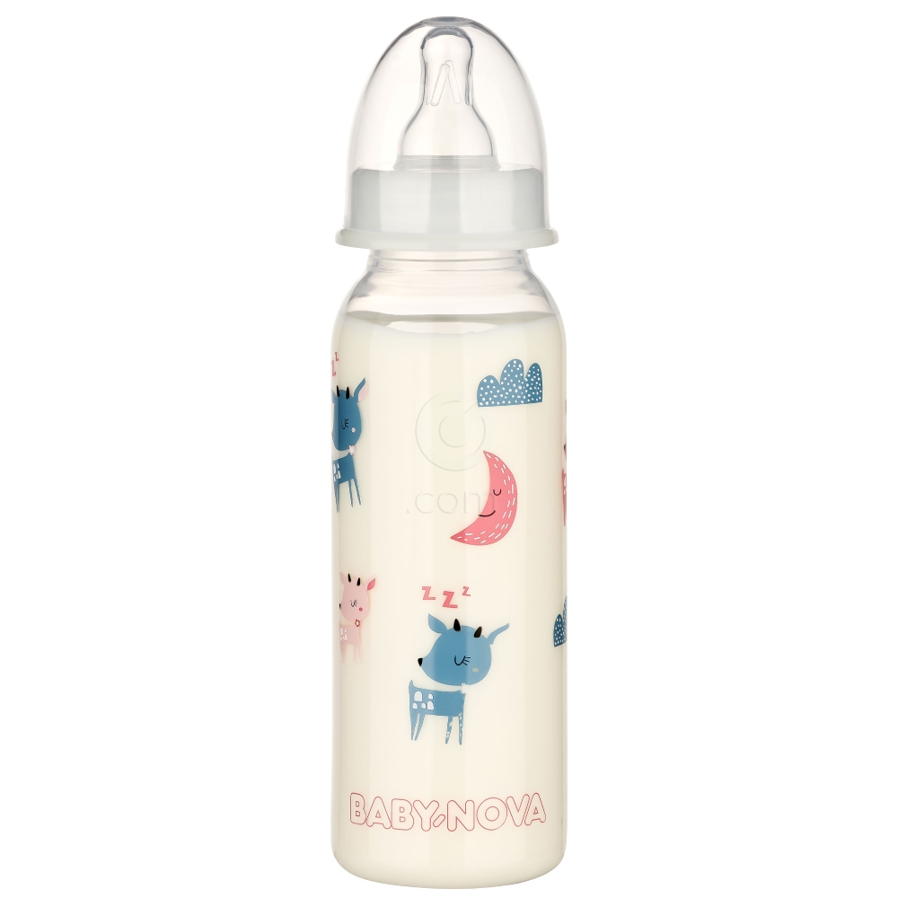 Baby-Nova PP, steklenička - pretok M (240 ml)