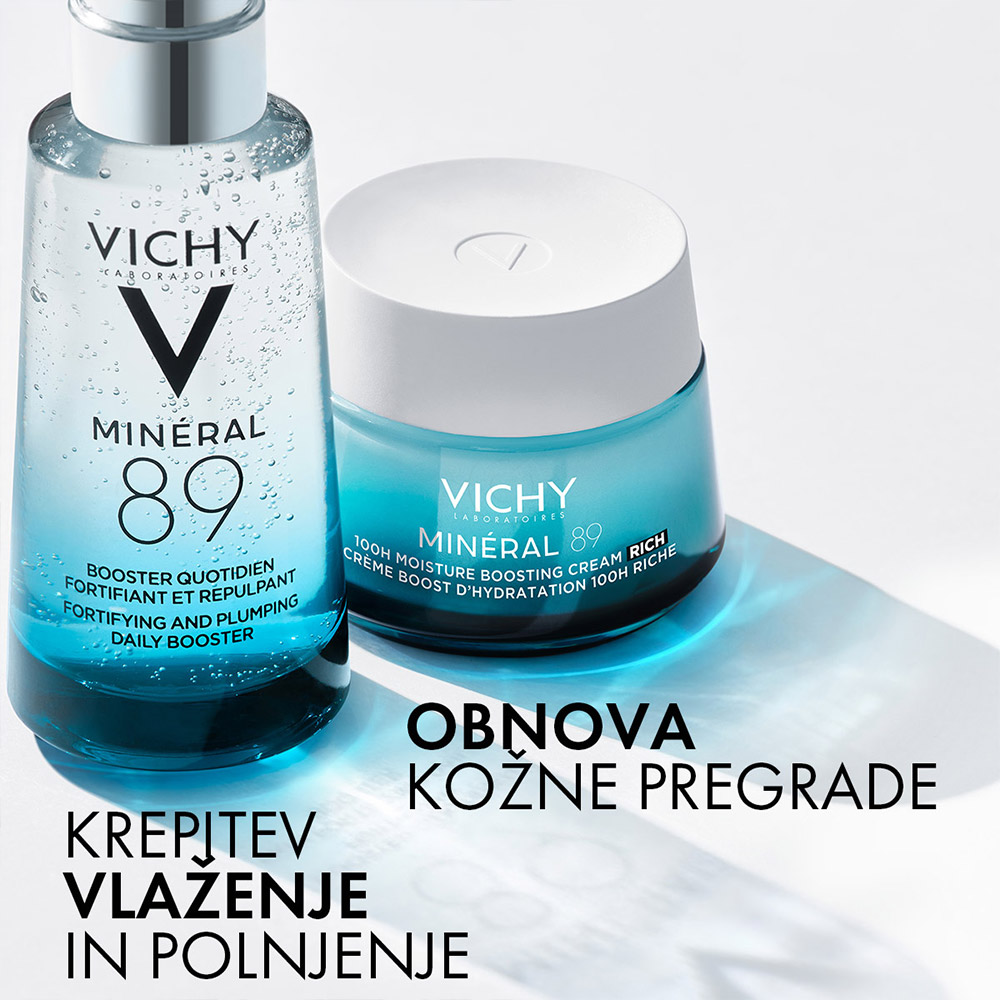 Vichy Mineral 89 Riche, bogata krema za 72-urno intenzivno vlaženje suhe do zelo suhe kože (50 ml)