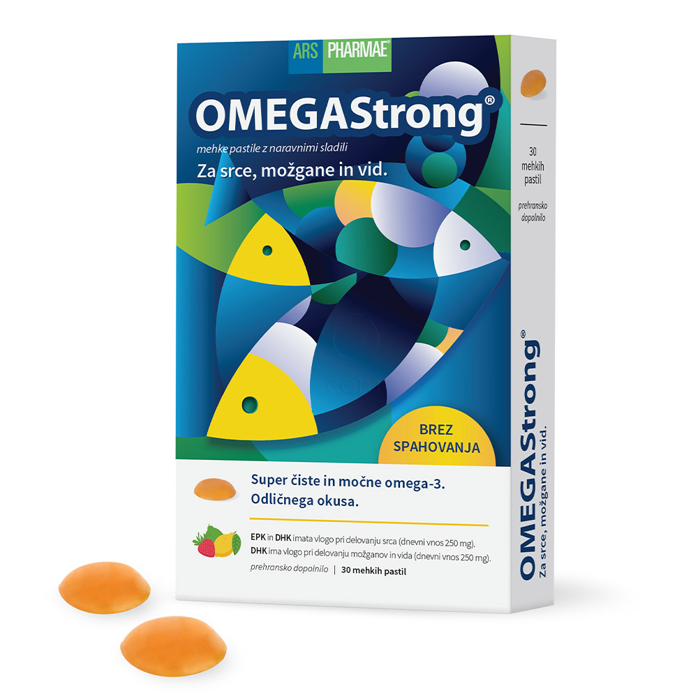 OmegaStrong Ars Pharmae, mehke pastile (30 pastil)