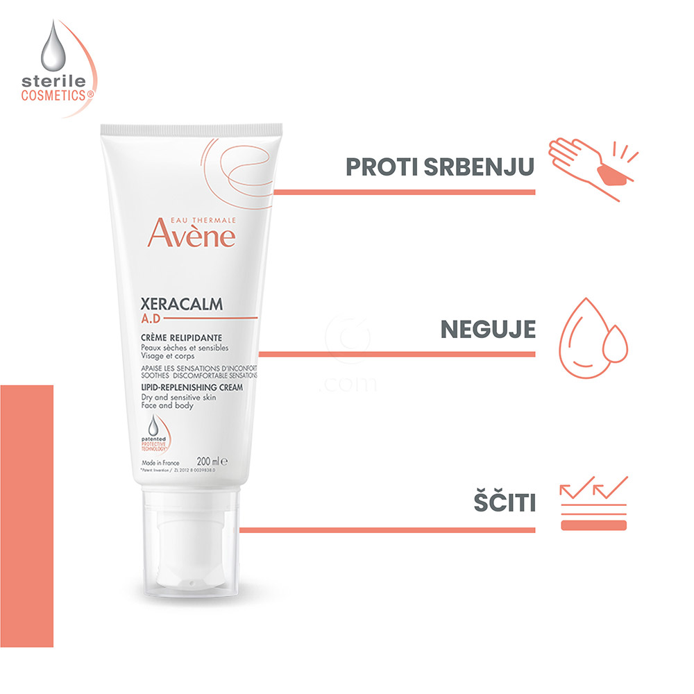 Avene XeraCalm A.D krema za relipidacijo (200 ml)