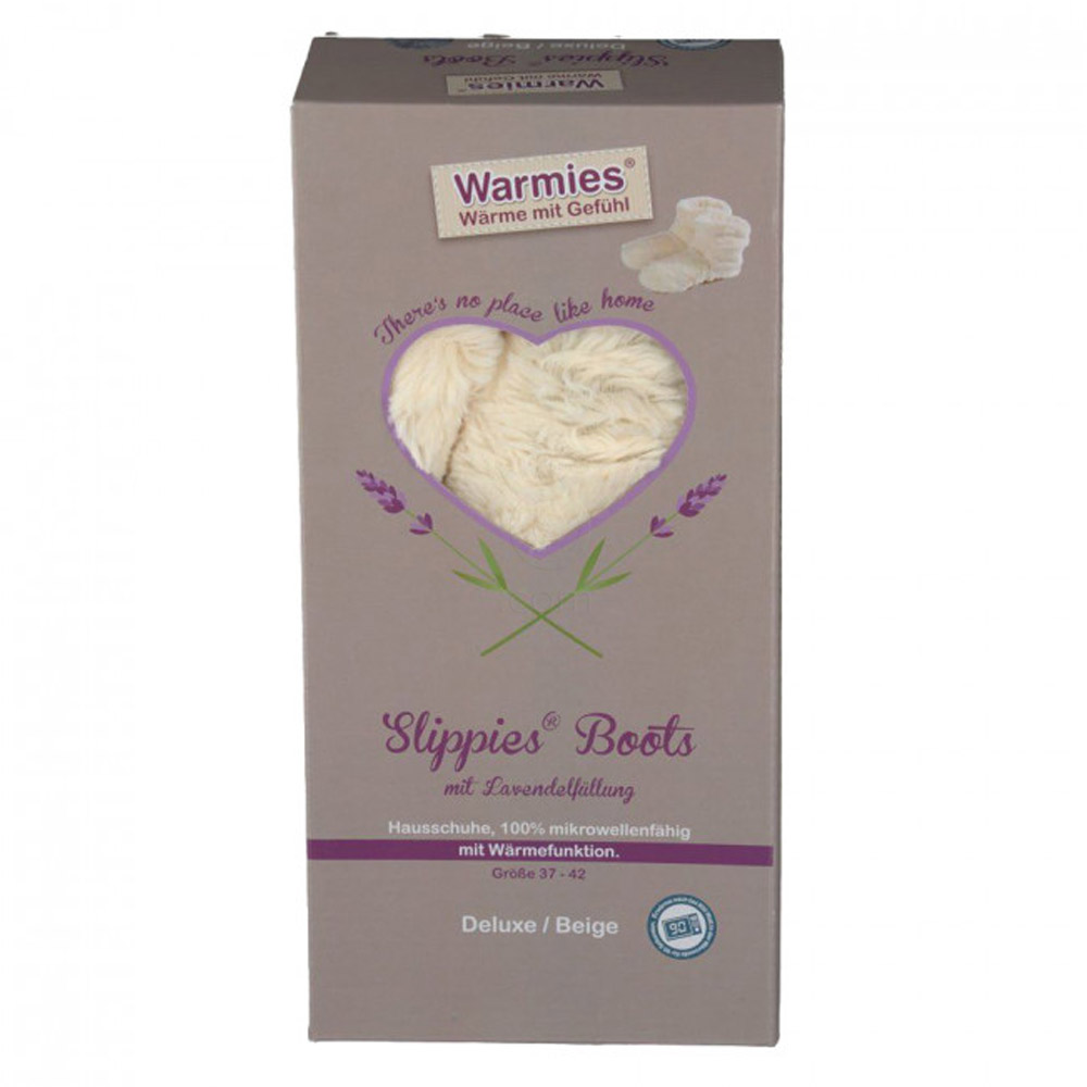 Warmies Slippies Boost, grelni copati - bež (1 komplet)