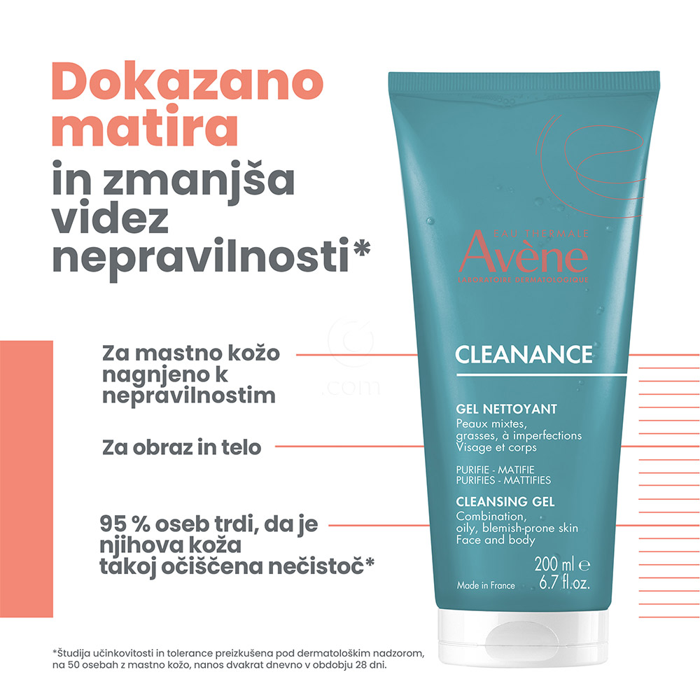 Avene Cleanance, gel za čiščenje (200 ml)