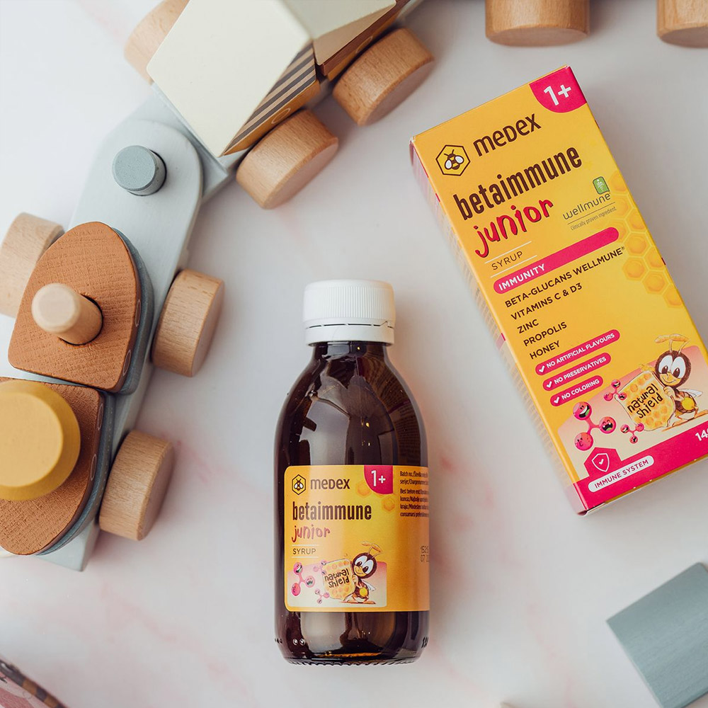 Betaimmune Junior Medex 1+, sirup (140 ml)