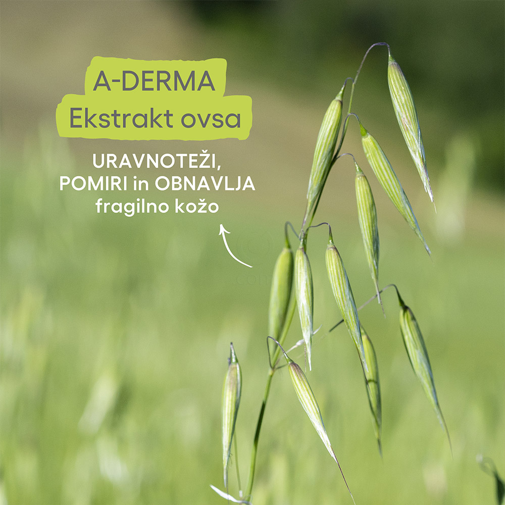A-Derma Exomega Control, emolientno čistilno olje za tuširanje za atopijsko kožo (500 ml)