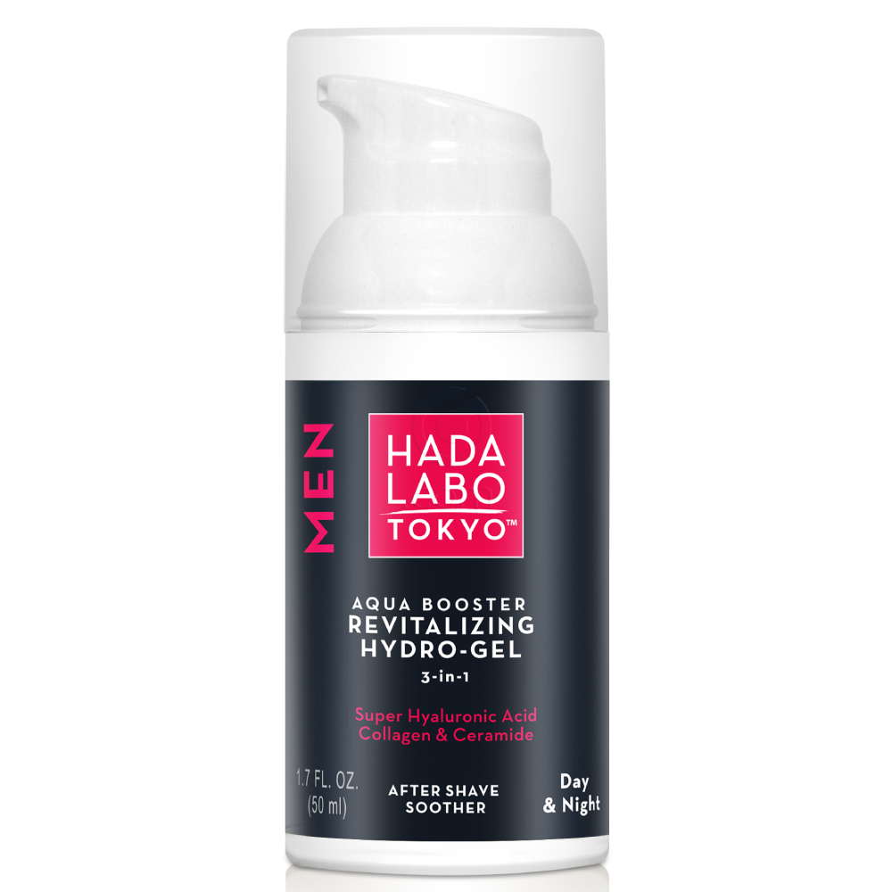Hada Labo Tokyo Men Aqua Booster, revitalizacijski hidro-gel 3v1 (50 ml)