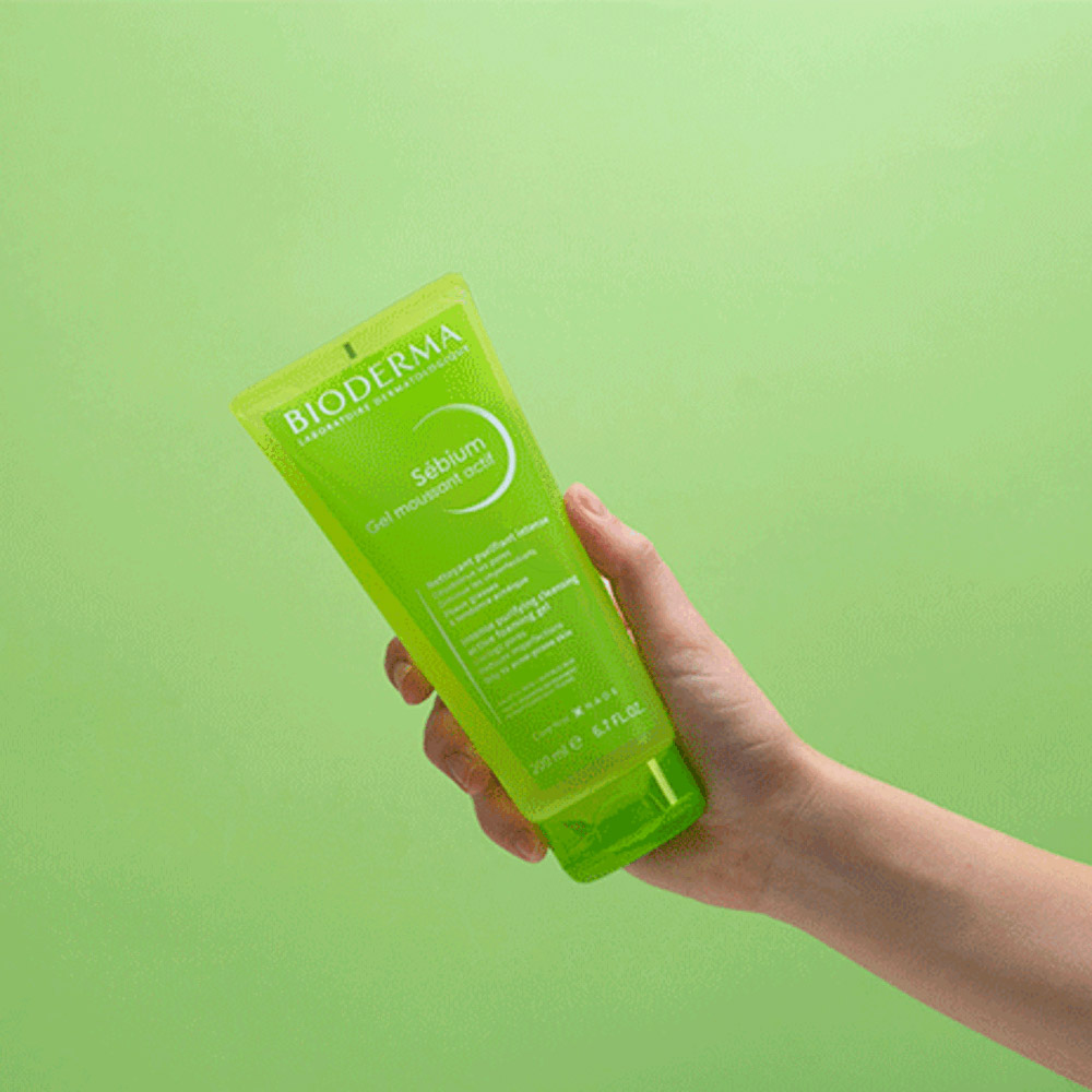 Bioderma Sebium gel Moussant Actif, aktivni čistilni gel za umivanje kože nagnjene k aknam (200 ml)