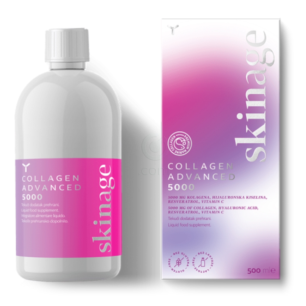 Yasenka Skinage Collagen Advanced 5000, tekoče prehransko dopolnilo (500 ml)