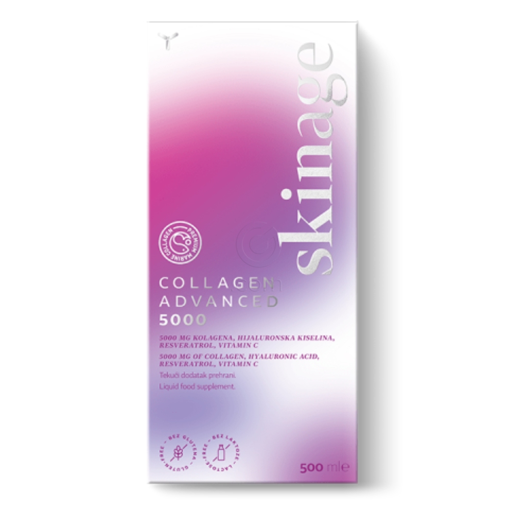 Yasenka Skinage Collagen Advanced 5000, tekoče prehransko dopolnilo (500 ml)