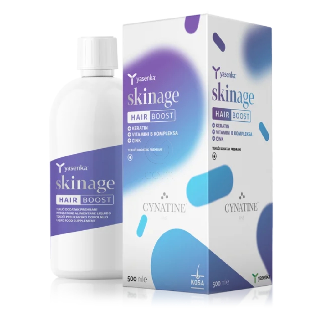 Yasenka Skinage Hair Boost, tekoče prehransko dopolnilo - paket (3 x 500 ml)
