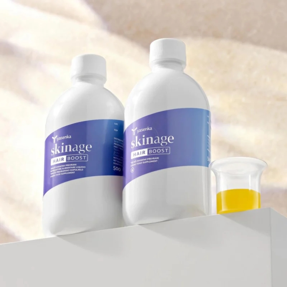 Yasenka Skinage Hair Boost, tekoče prehransko dopolnilo - paket (3 x 500 ml)