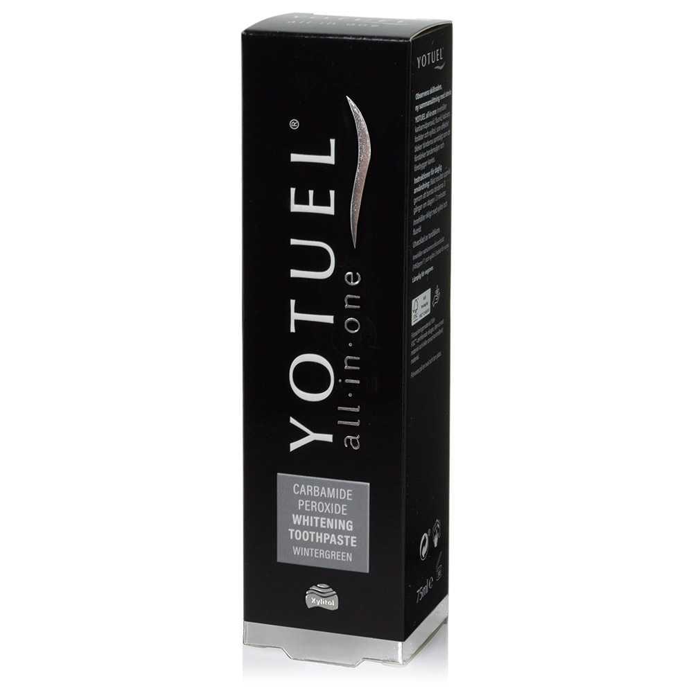 Yotuel all-in-one, belilna zobna pasta - wintergreen (75 ml)