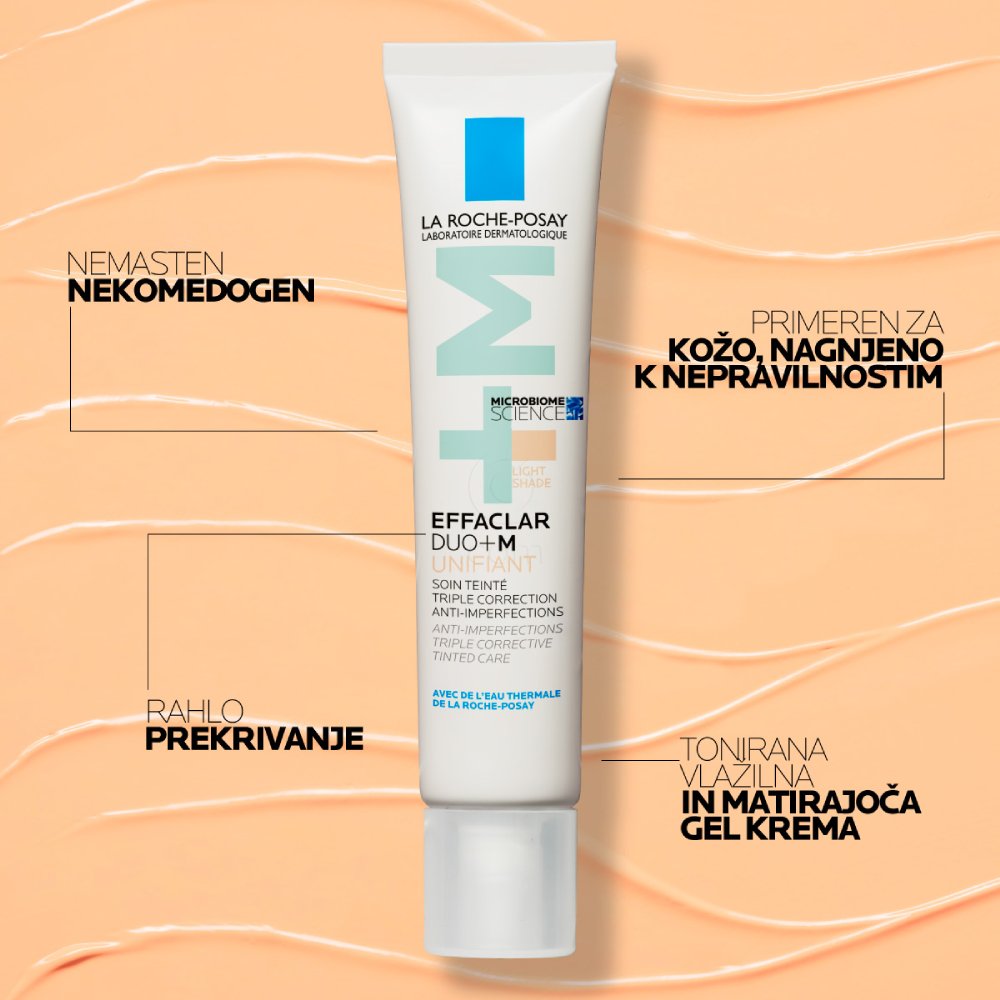 LRP Effaclar Duo+M, korektivna nega za obraz v odtenku Unifiant Light (40 ml) 