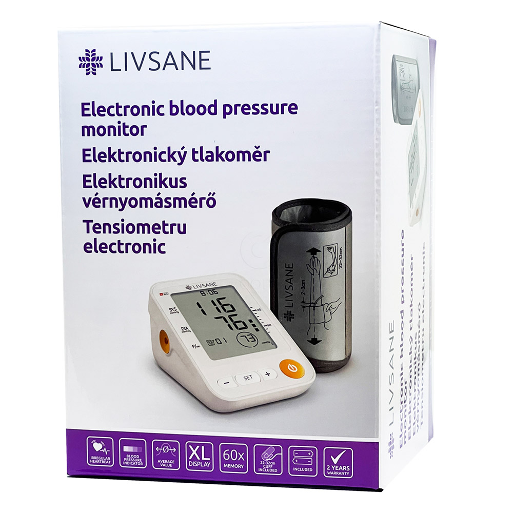 Livsane YE650A, nadlaktni merilnik krvnega tlaka (1 komplet)