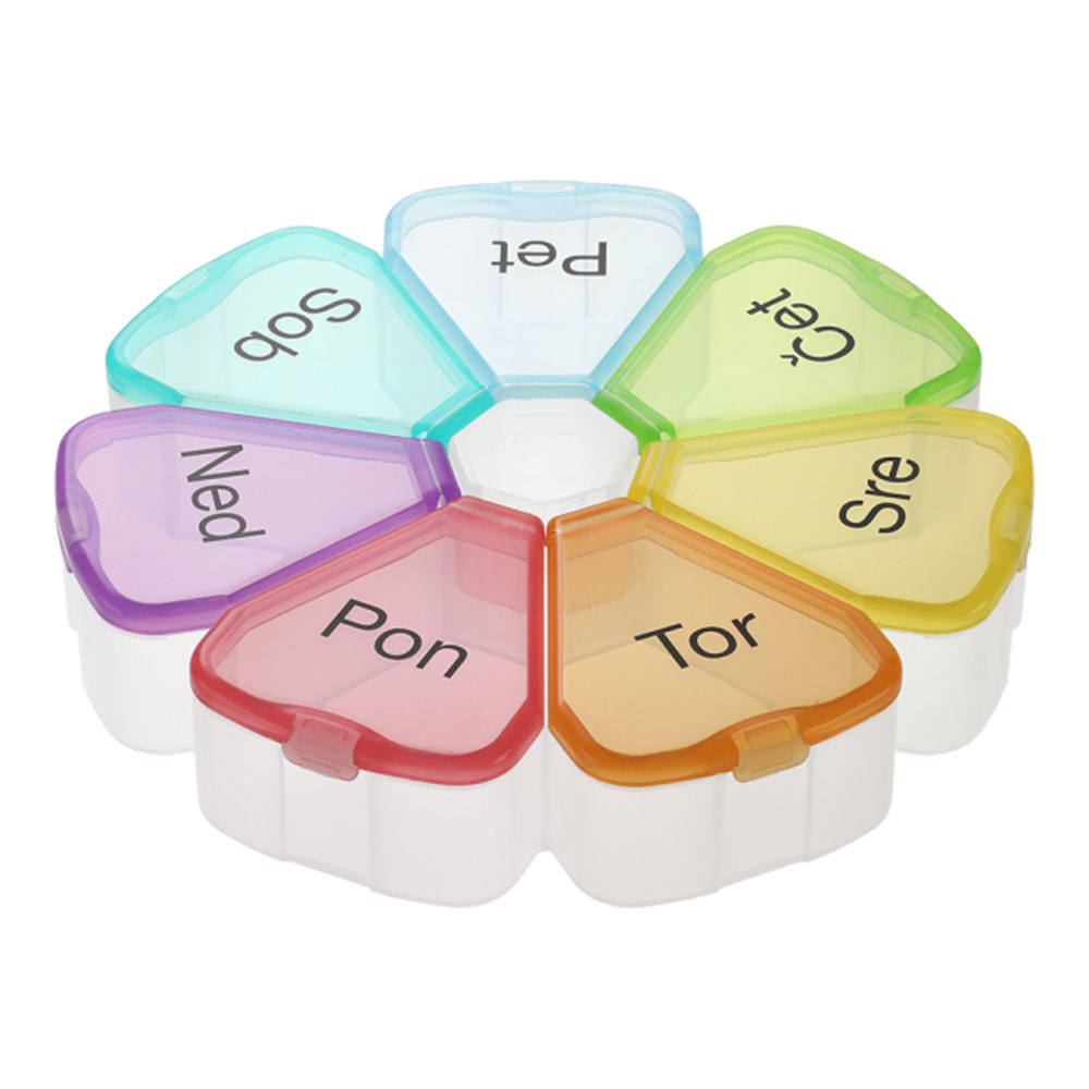 Mediblink Cvet M017, tedenska posodica za tablete - 1x/dan (1 kos)