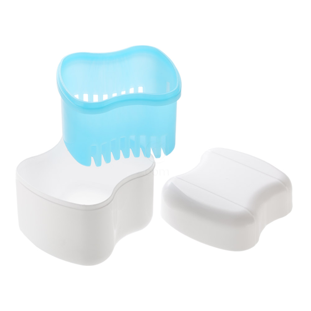Mediblink M039, posodica za protezo - modra ( 1 kos)