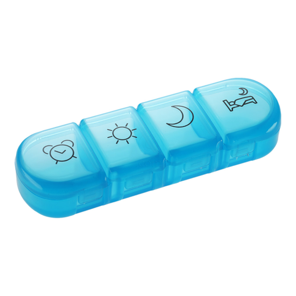 Mediblink Stela mini modra M020, dnevna posodica za tablete - 4x/dan (1 kos)