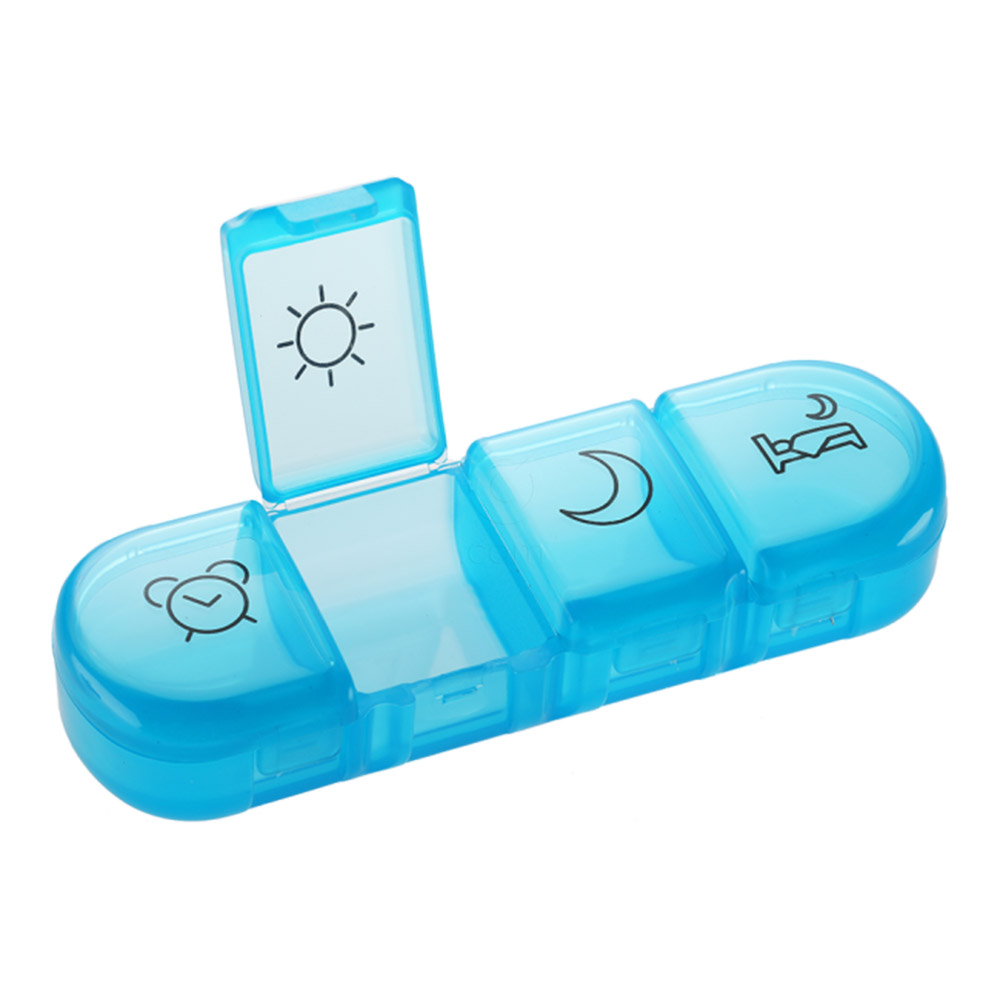 Mediblink Stela mini modra M020, dnevna posodica za tablete - 4x/dan (1 kos)