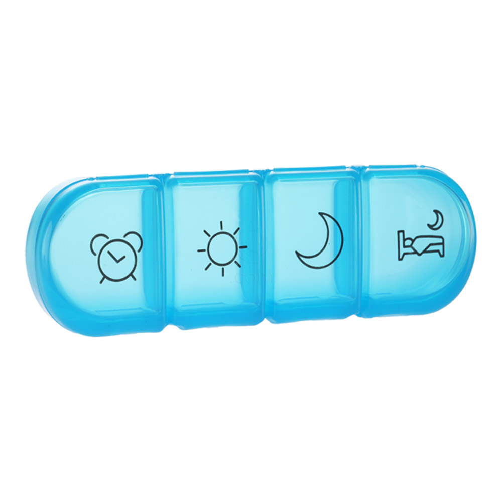 Mediblink Stela mini modra M020, dnevna posodica za tablete - 4x/dan (1 kos)