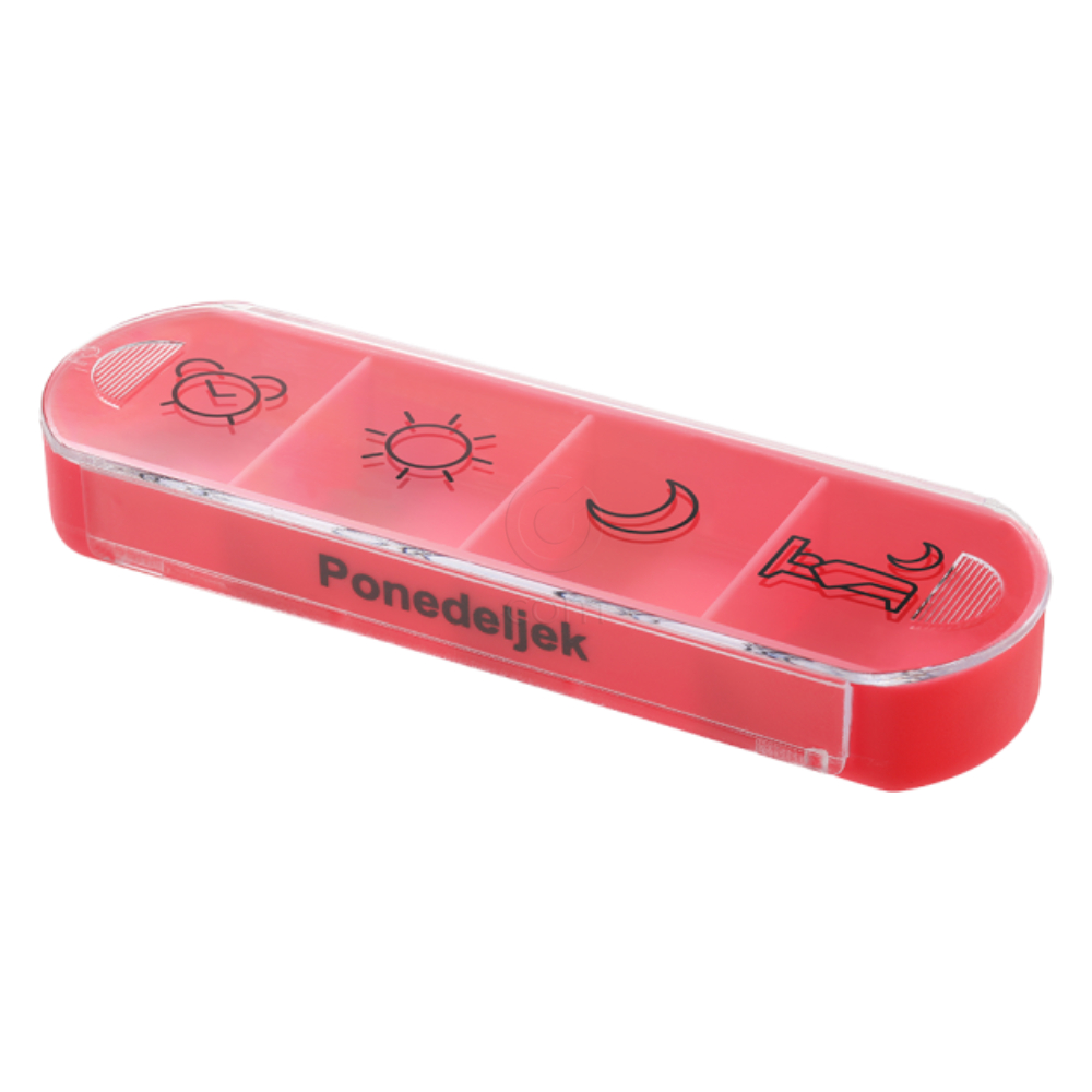 Mediblink Stela M012, tedenska posodica za tablete - 4x/dan (1 kos)