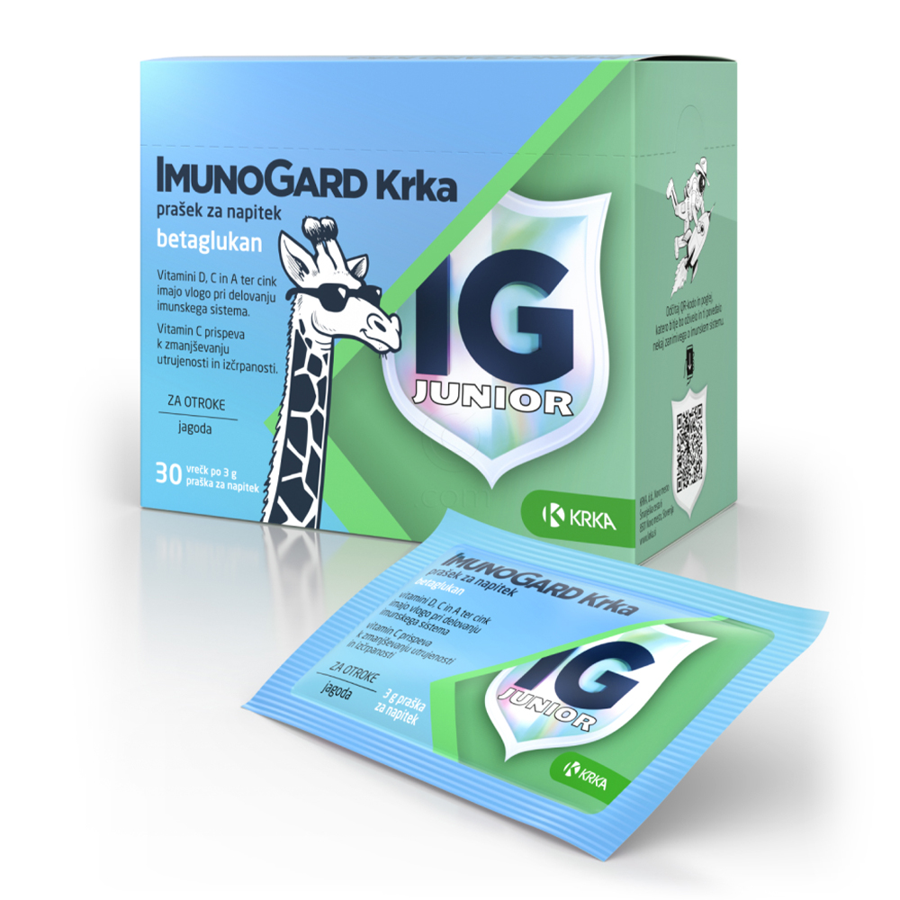 Imunogard Junior Krka, prašek za pripravo napitka - vrečke (30 x 3 g)