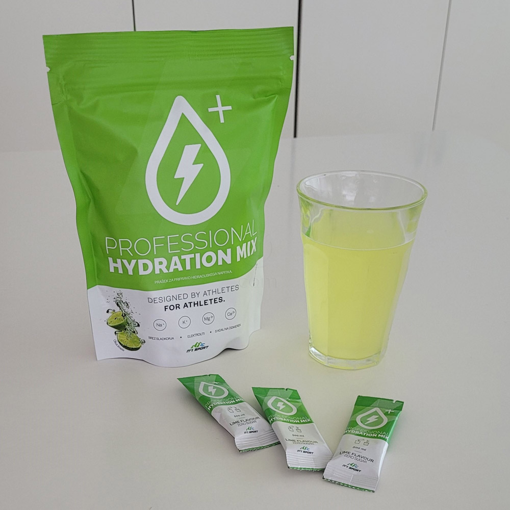 N°1 Sport Professional Hydration Mix, hidracijski napitek za športnike z elektroliti v prašku - vrečke (30 x 2,9 g)