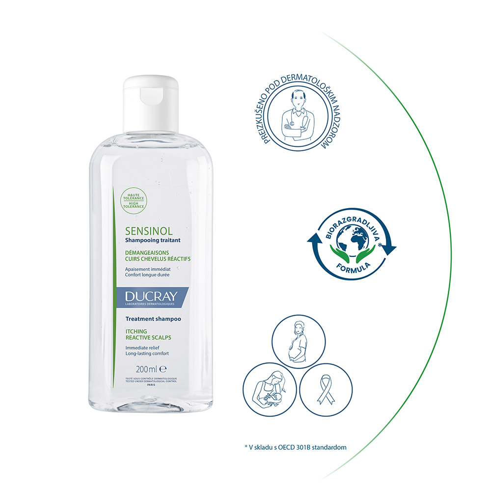 Ducray Sensinol, tretma šampon (200 ml)