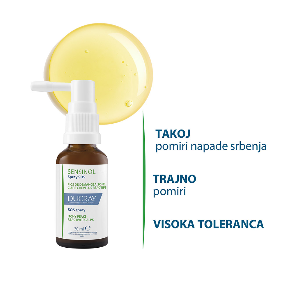 Ducray Sensinol, SOS pršilo (30 ml)