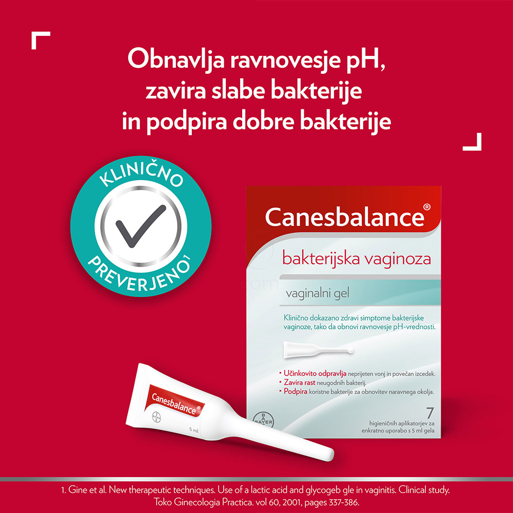 Canesbalance, vaginalni gel (7 aplikatorjev s 5 ml gela)