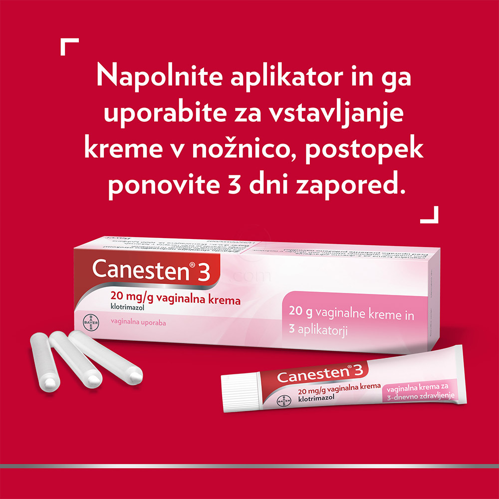 Canesten3 20 mg/g vaginalna krema (20 g)