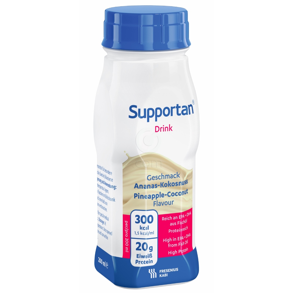 Supportan, okus ananas-kokos (4 x 200 ml)