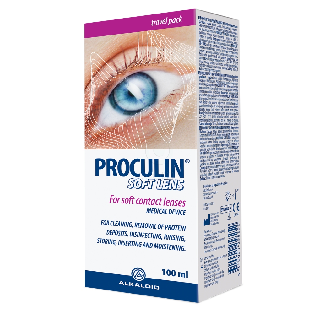 Proculin Soft Lens, raztopina za leče - potovalno pakiranje (100 ml) 