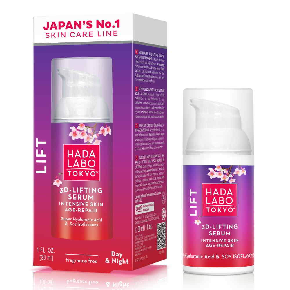 Hada Labo Tokyo, 3-D lifting serum za obraz (30 ml)