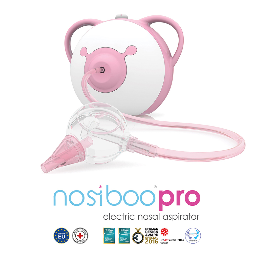 Nosiboo Pro, aspirator - roza (1 komplet)