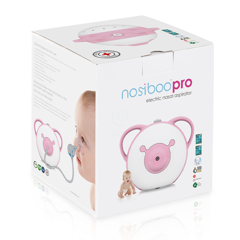 Nosiboo, aspirator - roza (1 komplet)