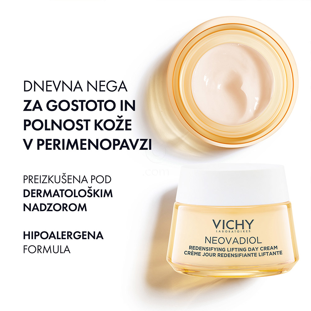 Vichy Neovadiol, dnevna nega za gostoto in polnost kože v menopavzi - za normalno in mešano kožo (50 ml)