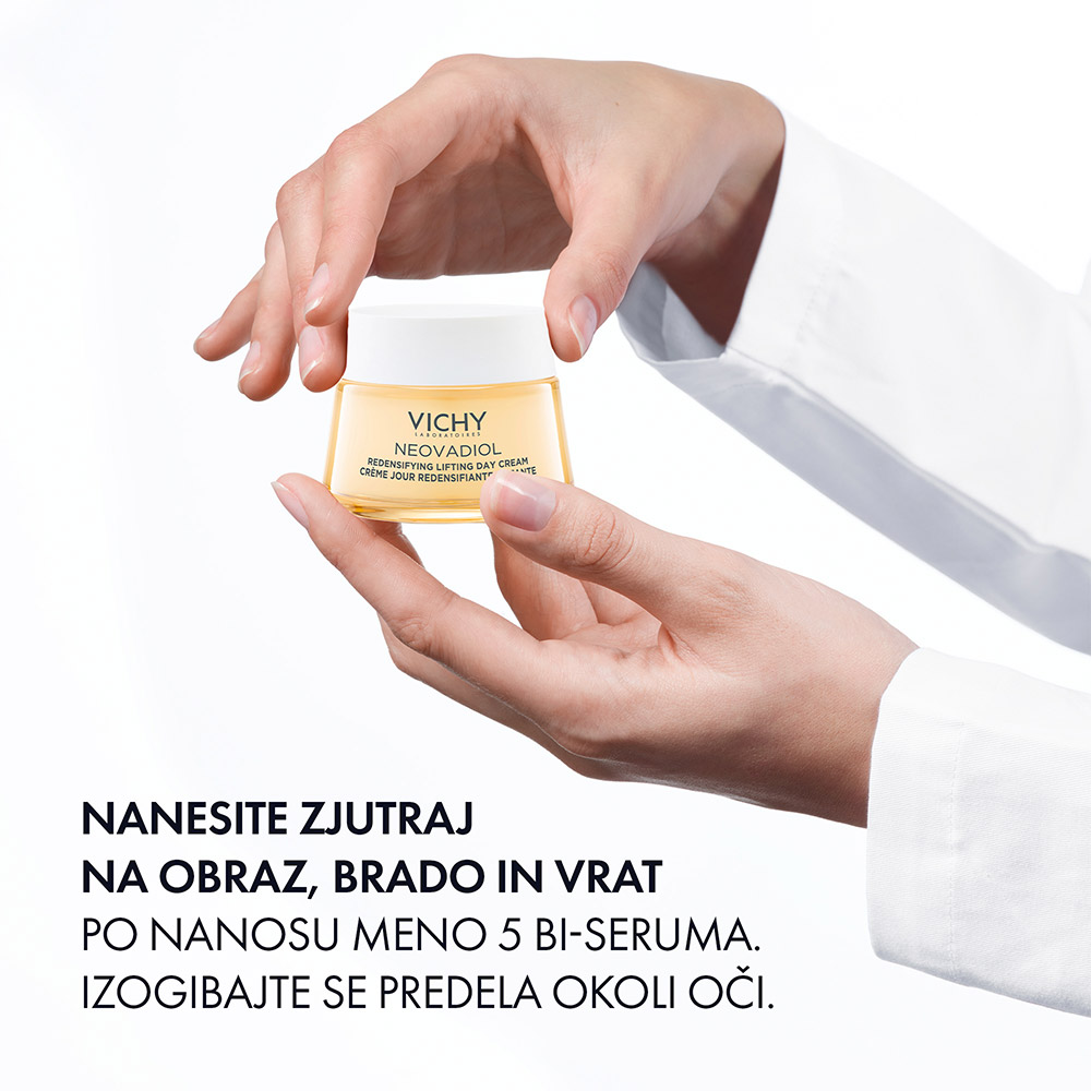 Vichy Neovadiol, dnevna nega za gostoto in polnost kože v menopavzi - za normalno in mešano kožo (50 ml)