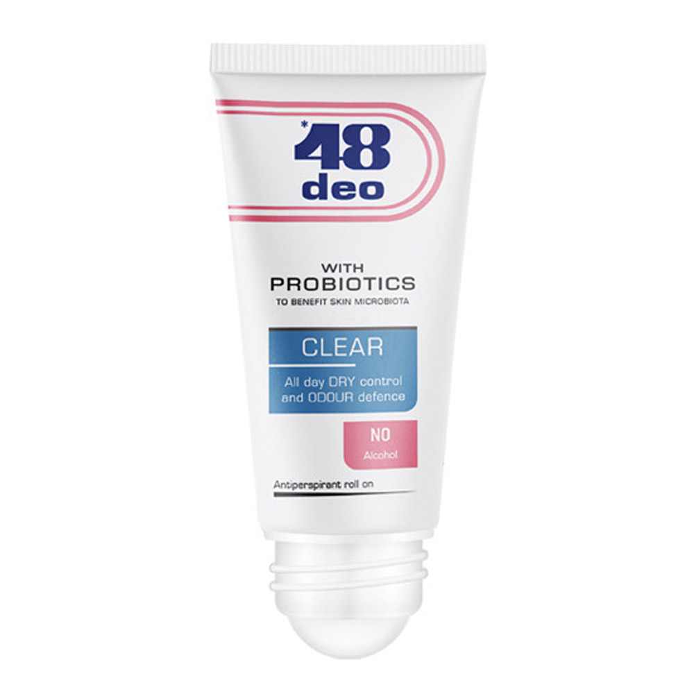 48 Deo, roll-on antiperspirant s prebiotiki - Fresh (50 ml)