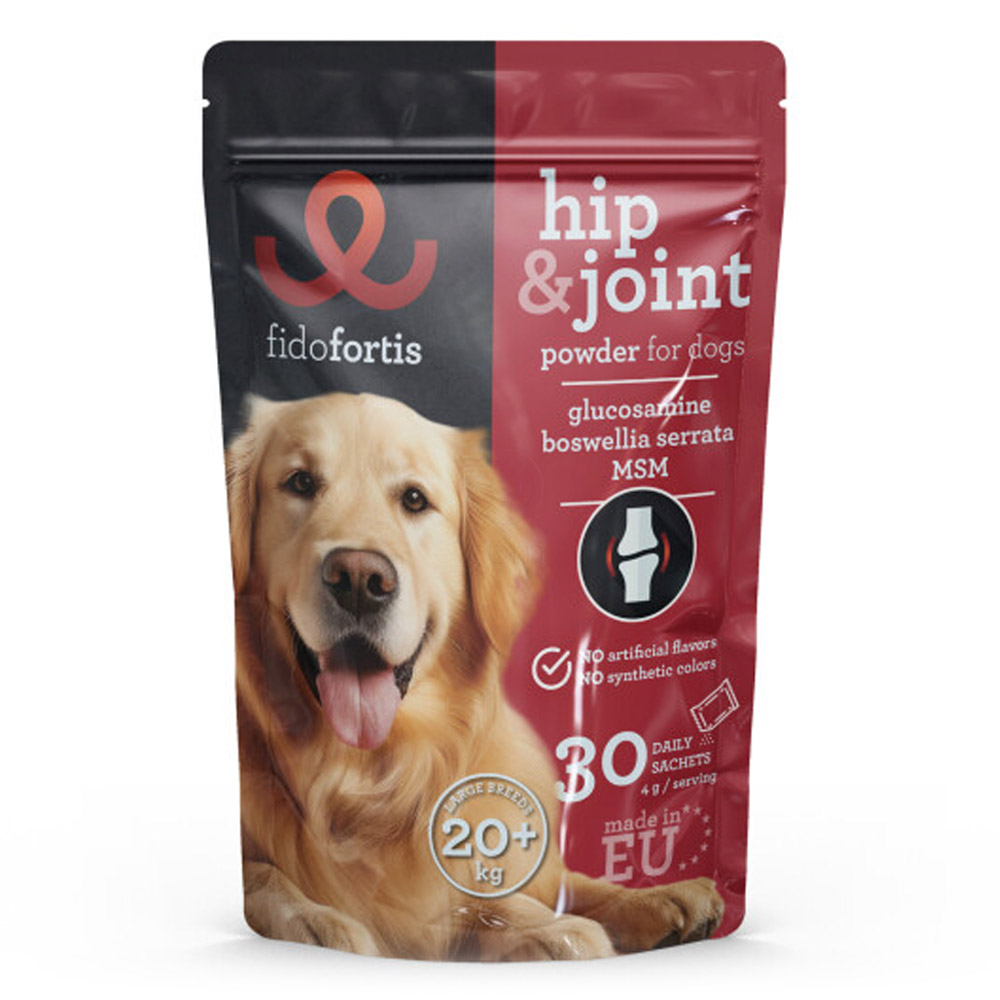 Fidofortis Hip & Joint, dopolnilna krmna mešanica za velike pse - nad 20 kg (120 g)