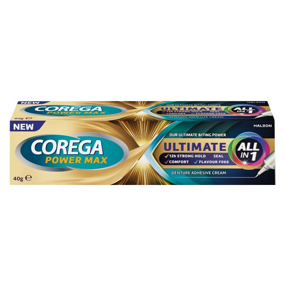 Corega Ultimate all in one, pričvrstilna krema za proteze (40 g)