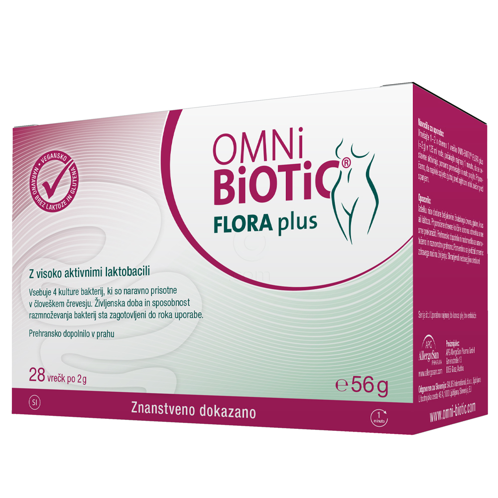 OMNi-BiOTiC Flora Plus, prašek v vrečkah (28 x 2 g)