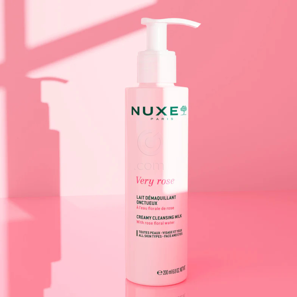 Nuxe Very Rose, kremno mleko za odstranjevanje ličil (200 ml)