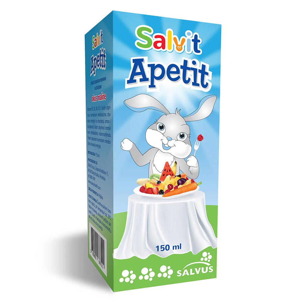 Salvit Apetit, tekočina z okusom maline - paket (2 x 150 ml)